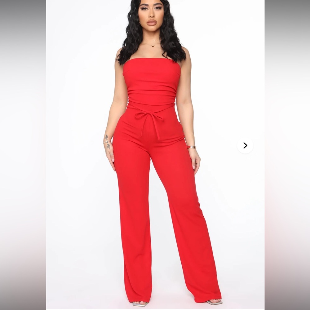 Elegant Red Women's Jumpsuit fashion nova